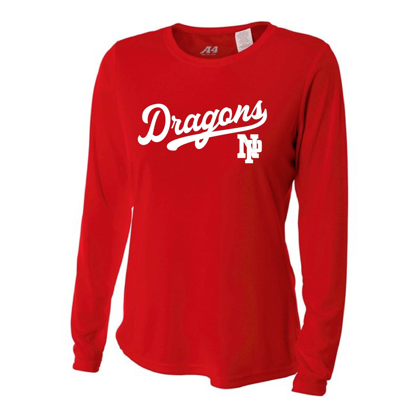 Womens L/S T-Shirt - Dragons Baseball