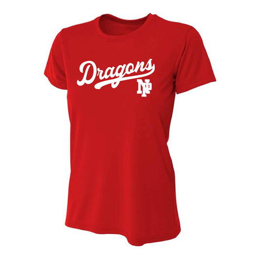 Womens S/S T-Shirt - Dragons Baseball
