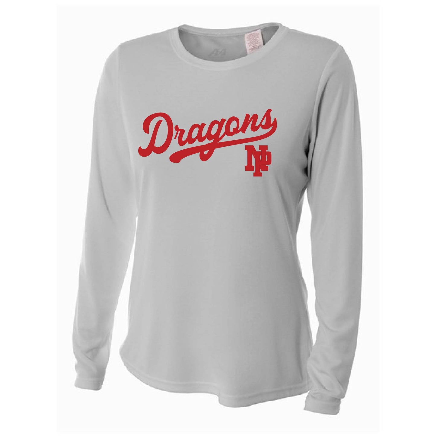 Womens L/S T-Shirt - Dragons Baseball