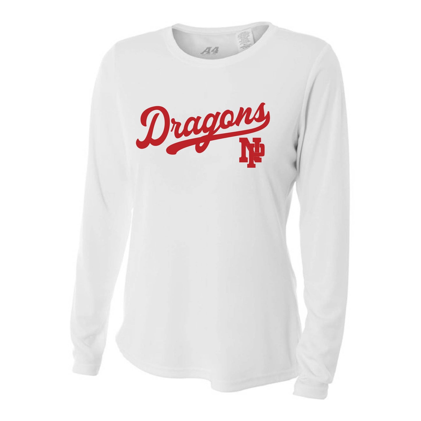 Womens L/S T-Shirt - Dragons Baseball
