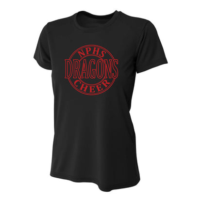 Womens S/S T-Shirt - Dragons Cheer Circle