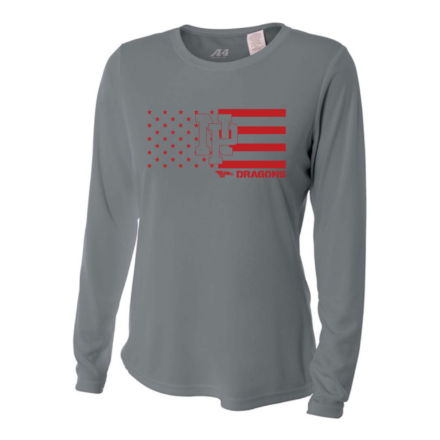 Womens L/S T-Shirt - NP Stars-N-Stripes