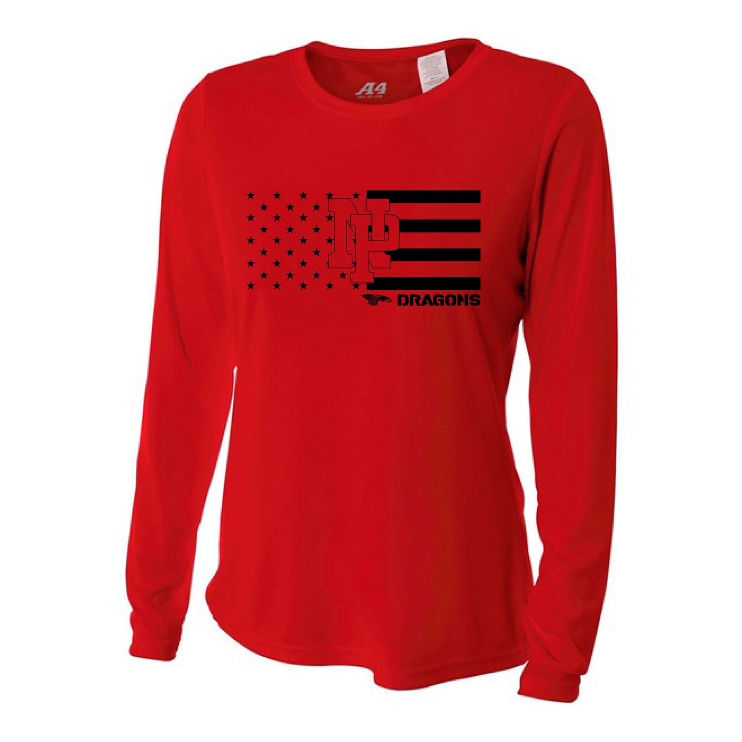 Womens L/S T-Shirt - NP Stars-N-Stripes