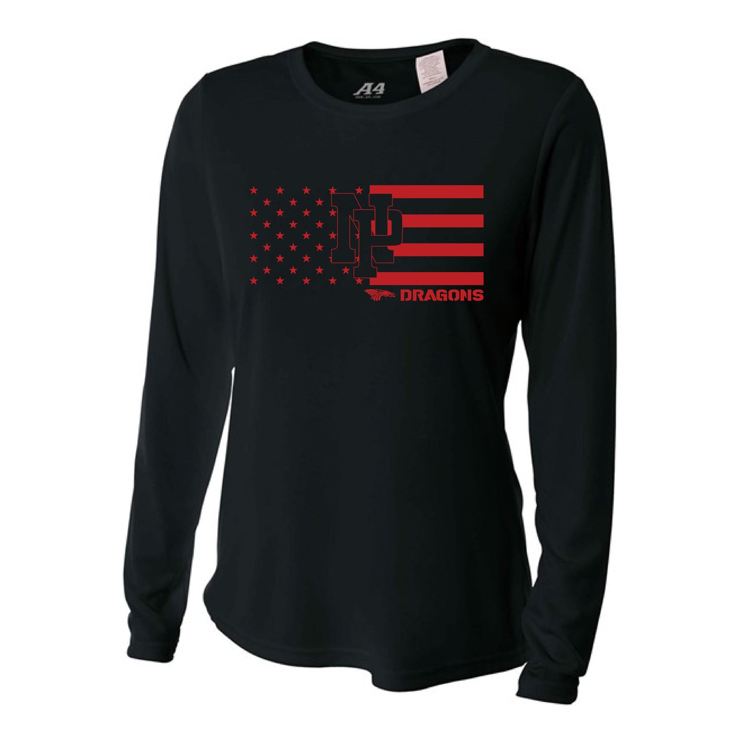 Womens L/S T-Shirt - NP Stars-N-Stripes