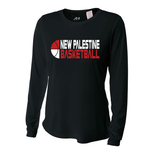 Womens L/S T-Shirt - NP Basketball Split