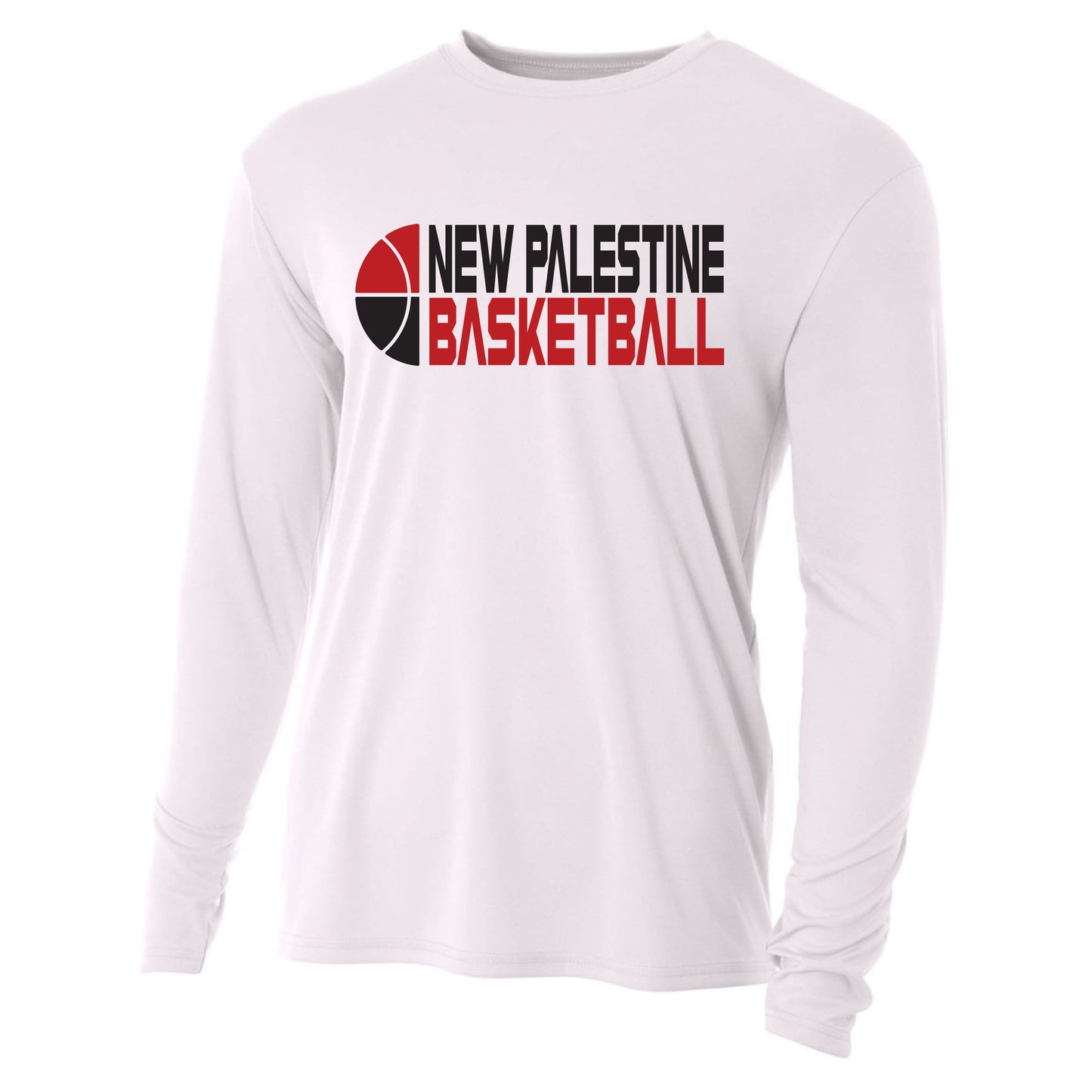 Unisex Youth L/S T-Shirt - NP Basketball Split