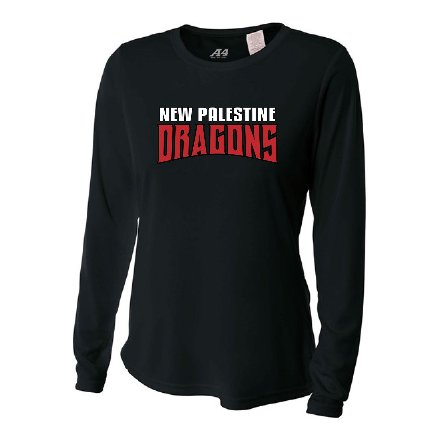 Womens L/S T-Shirt - New Palestine Dragons