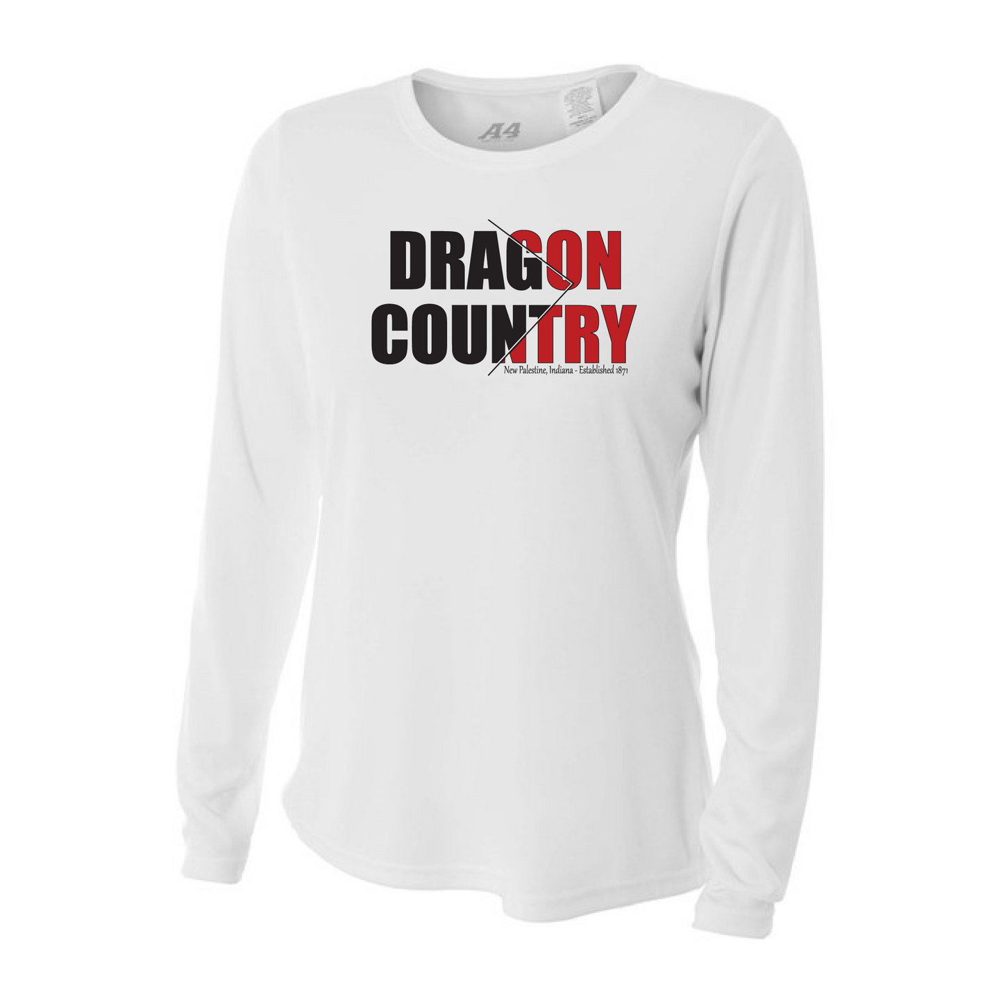 Womens L/S T-Shirt - Dragon Country Arrowed