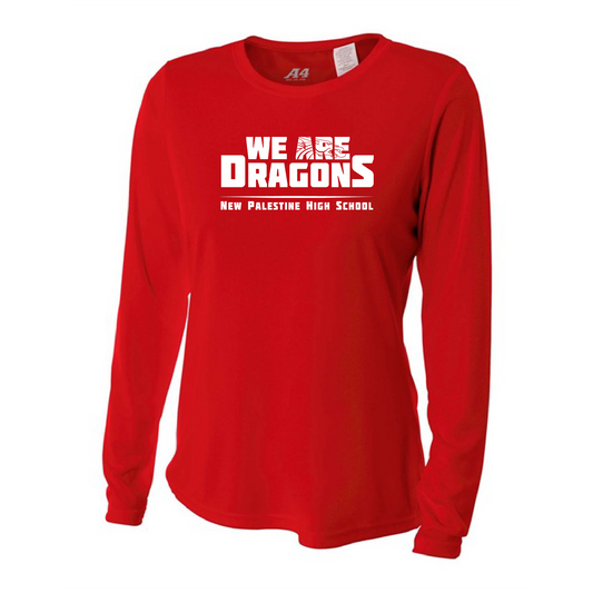 Womens L/S T-Shirt - We Are Dragons NPHS
