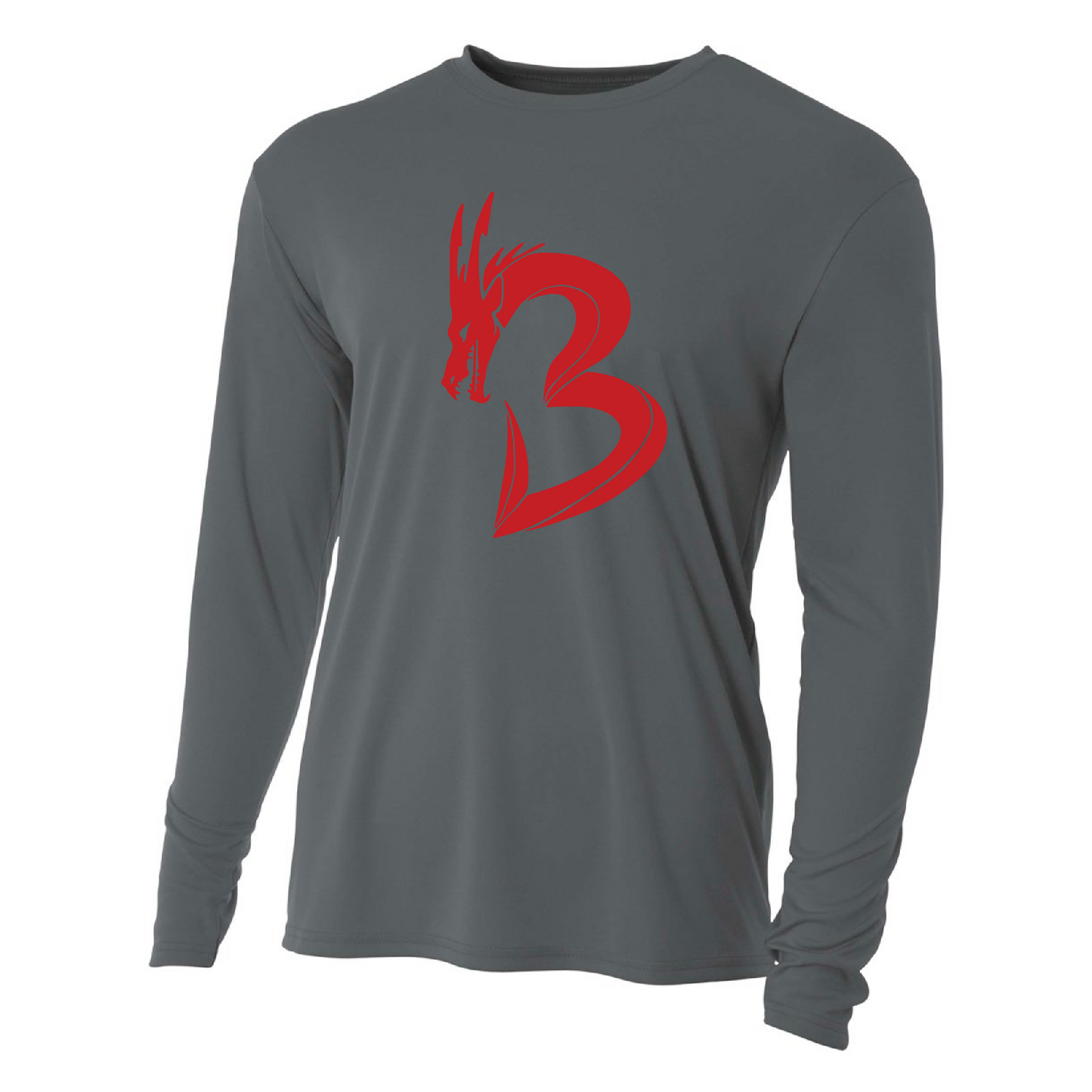 Mens L/S T-Shirt - NP Bands "B" Dragon (red)