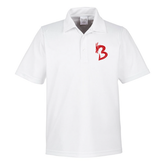 Mens Performance Polo - NP Bands "B" Dragon (red)