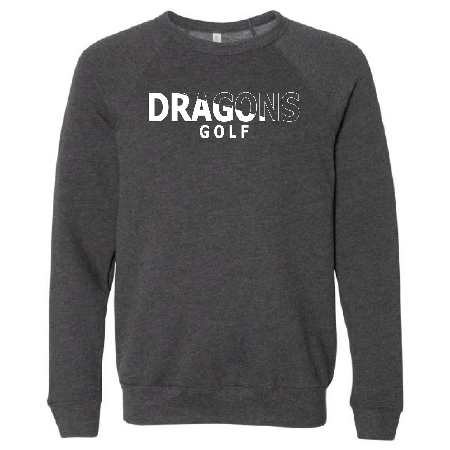 Unisex Sweatshirt - Dragons Golf Slashed White