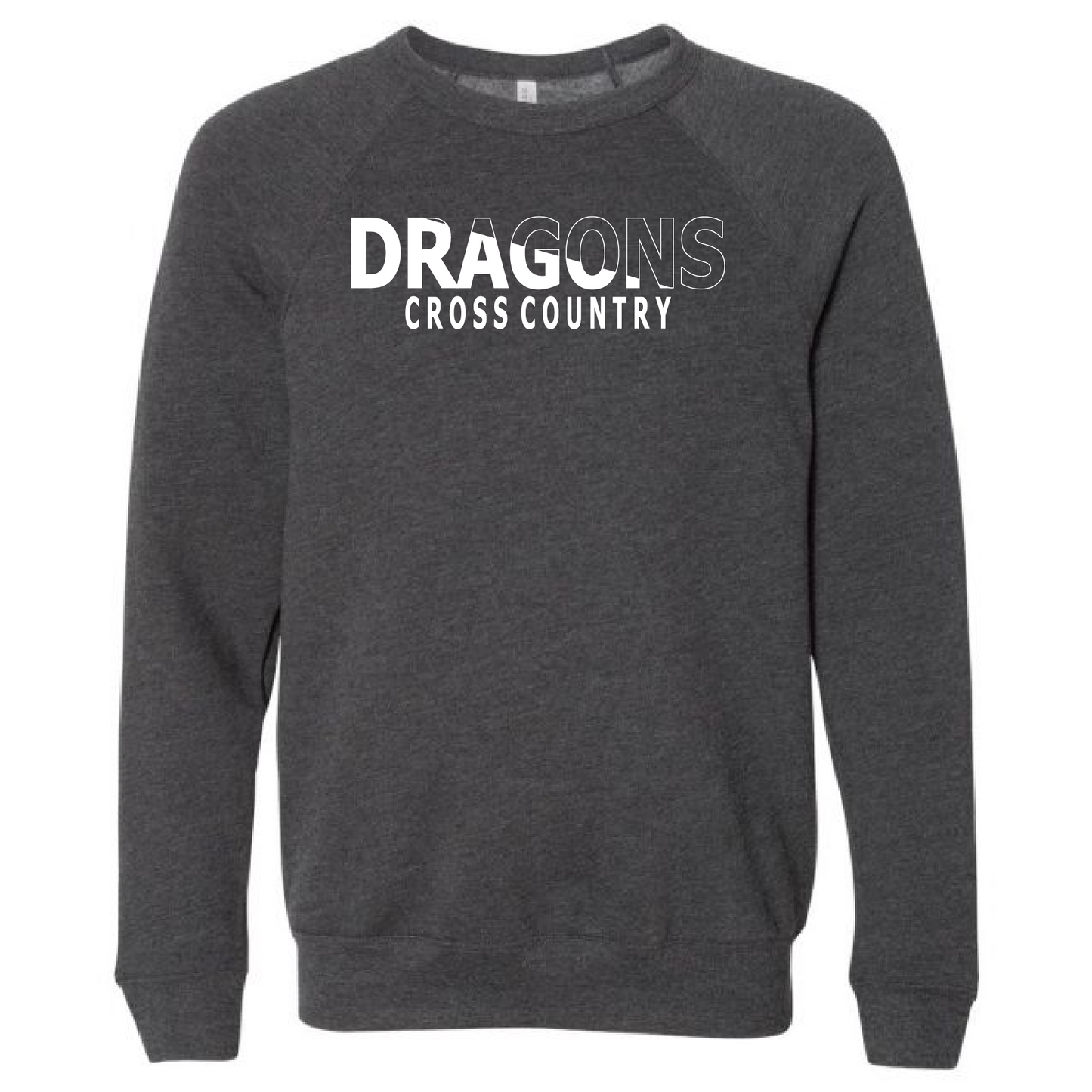 Unisex Sweatshirt - Dragons Cross Country Slashed White