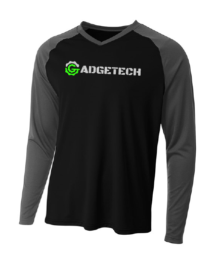 Gadgetech 2-Tone L/S T-Shirt - Gadgetech Logo