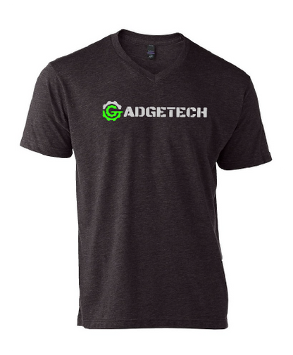 Gadgetech S/S V-Neck TShirt - Gadgetech Logo