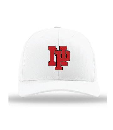 White on White w/Red NP Logo (embroidered)