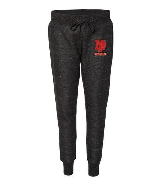 Women's Jogger Pants - Red NP Dragons, Stacked