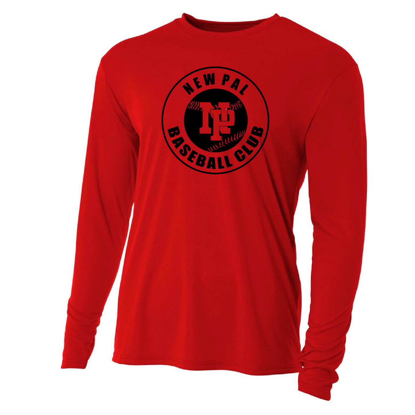 Mens/Youth Long Sleeve T-Shirt - NP Baseball Club (black logo)