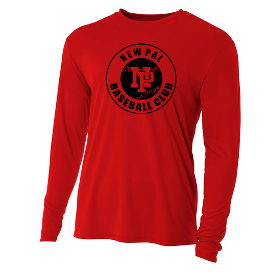 Mens/Youth Long Sleeve T-Shirt - NP Baseball Club (black logo)