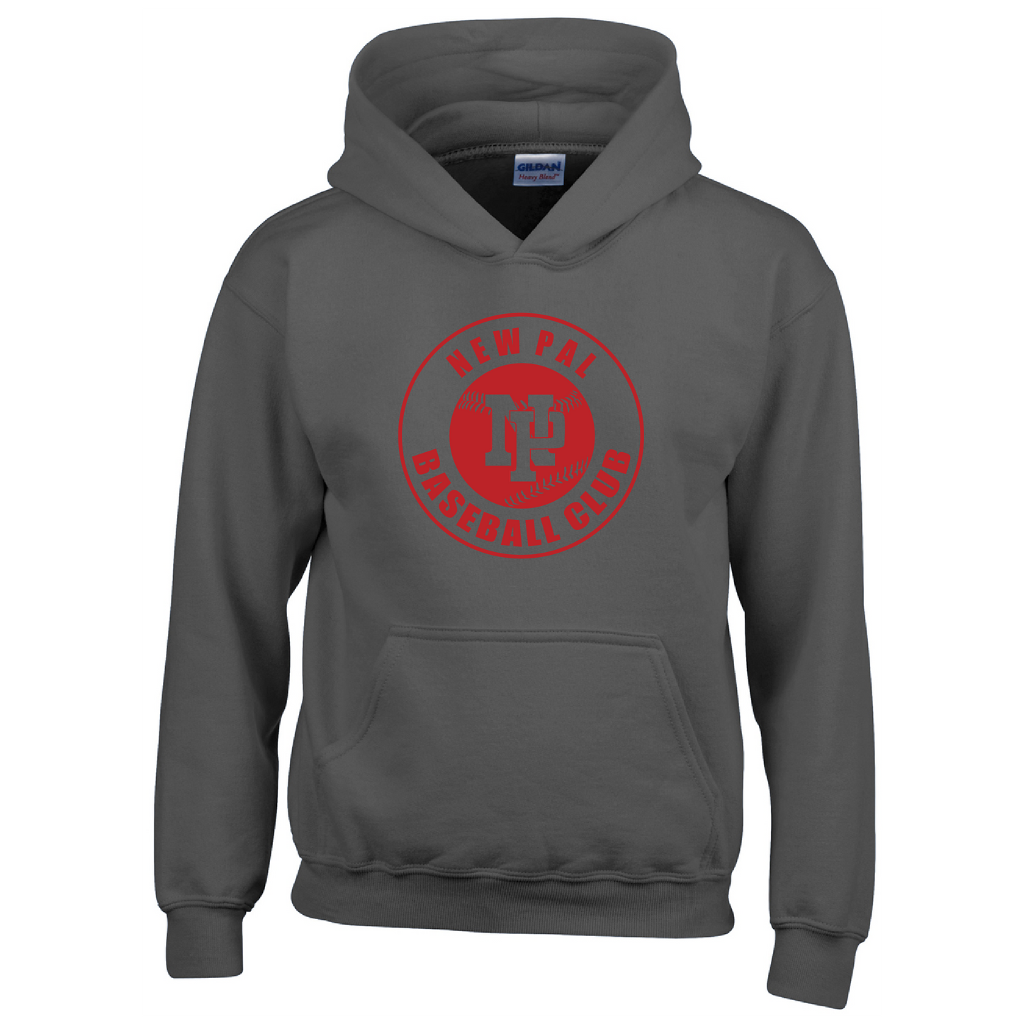 Unisex Adult/Youth Performance Hoodie - NP Baseball Club (red logo)