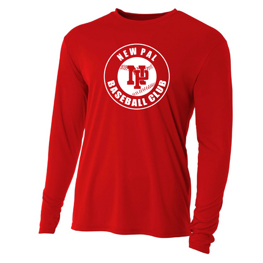 Mens/Youth Long Sleeve T-Shirt - NP Baseball Club (white logo)