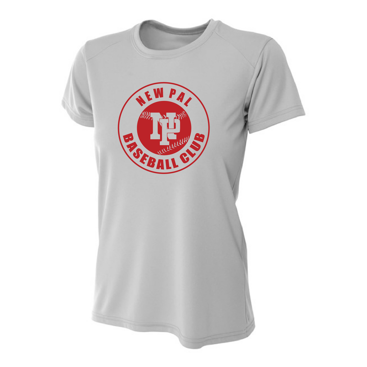 Womens Short Sleeve T-Shirt - NP Baseball Club (red logo)