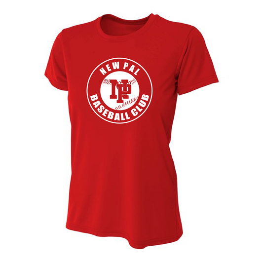 Womens Short Sleeve T-Shirt - NP Baseball Club (white logo)