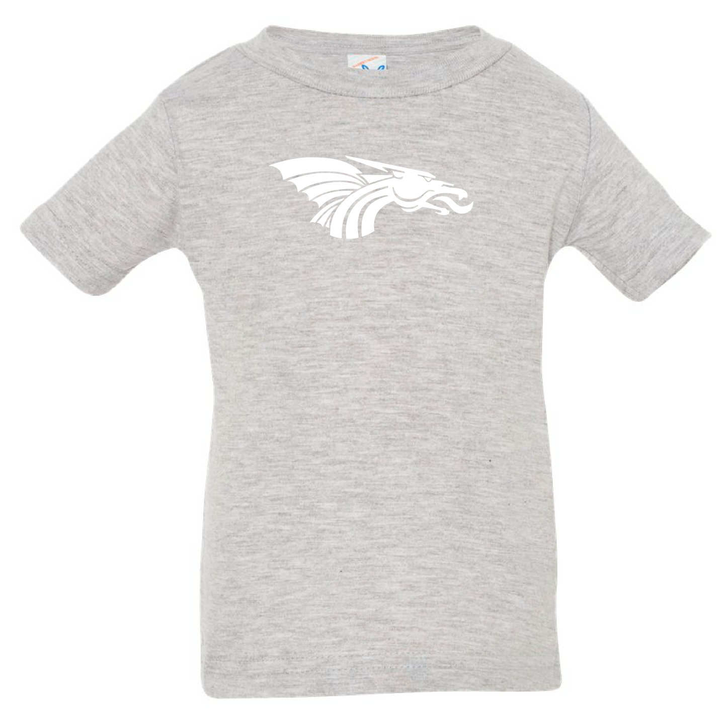 Infant Short Sleeve T-Shirt - White Dragon Head Logo