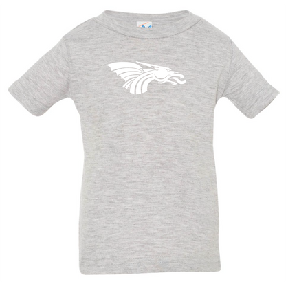 Infant Short Sleeve T-Shirt - White Dragon Head Logo