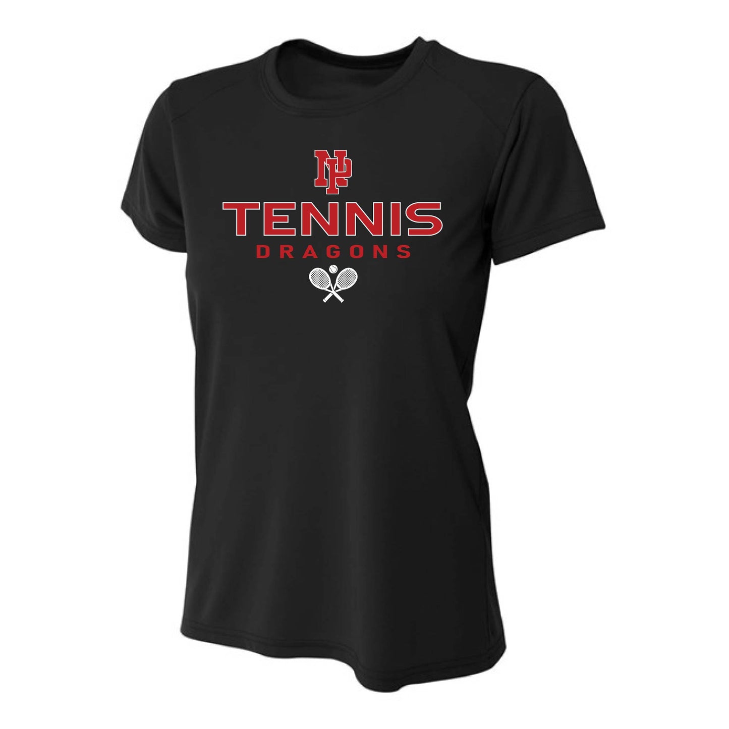 Womens Short Sleeve T-Shirt - Dragons TENNIS