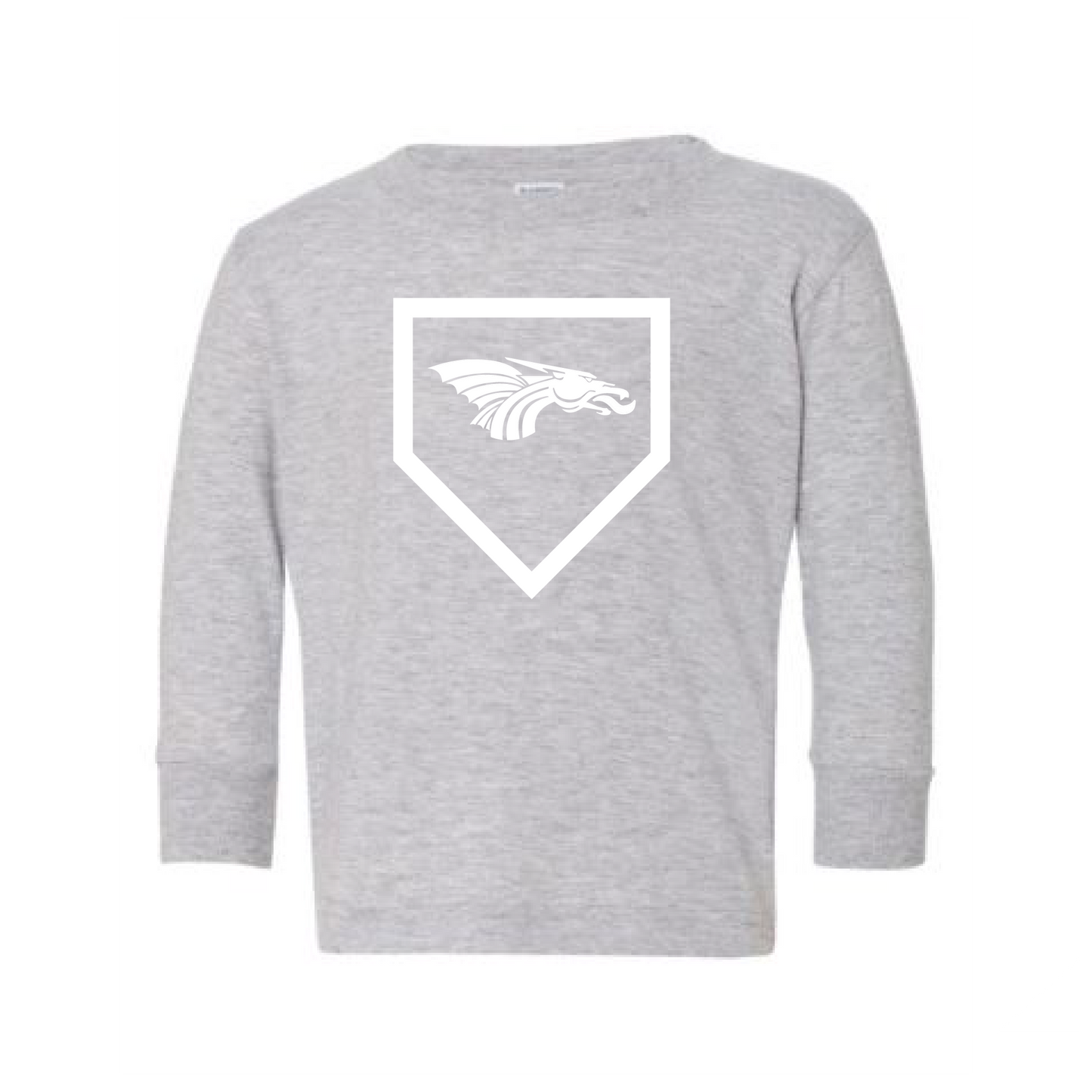 Toddler L/S T-shirt:  Home Plate Dragons Logo