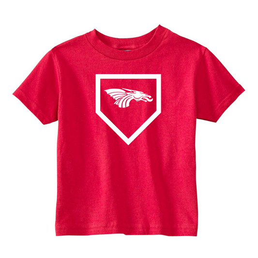 Toddler S/S T-shirt:  Home Plate Dragons Logo
