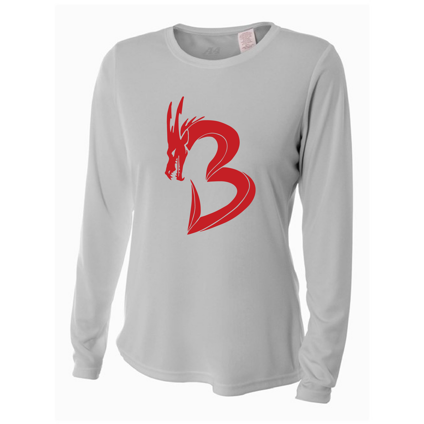 Womens L/S T-Shirt - NP Bands "B" Dragon (red)