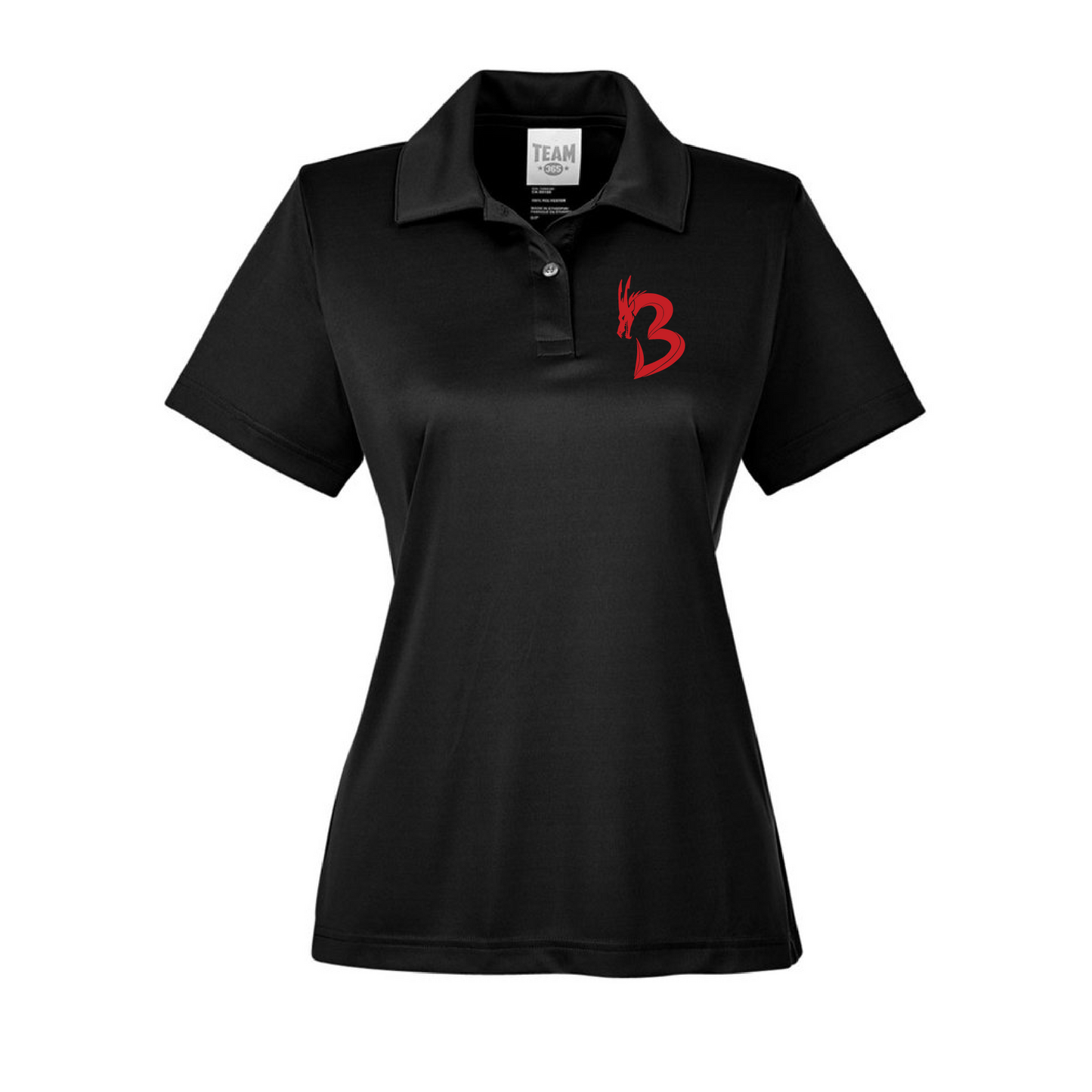 Womens Performance Polo - NP Bands "B" Dragon (red)