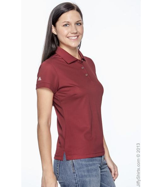 Womens Adidas ClimatLite Polo - Red NP Dragons, Stacked