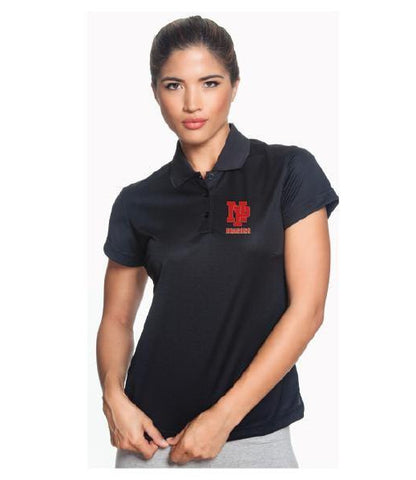 Womens Adidas ClimatLite Polo - Red NP Dragons, Stacked