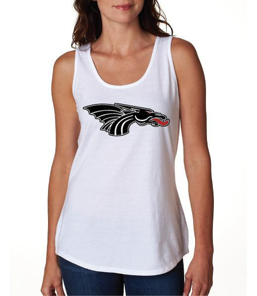 Womens X-Temp Performance Tank Top - Black Dragon Head Logo