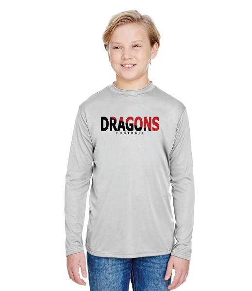 Youth Long Sleeve T-Shirt - Dragons Slashed
