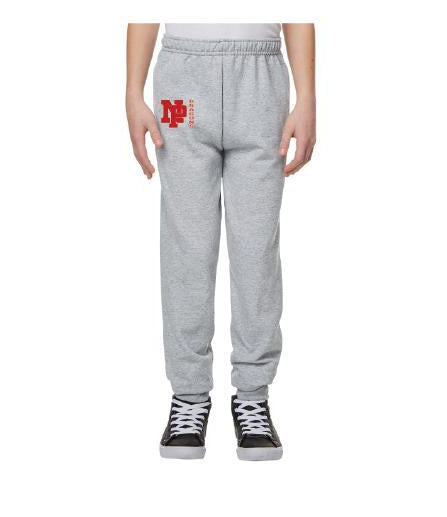 Youth Unisex Joggers - Red NP Dragons Side By Side