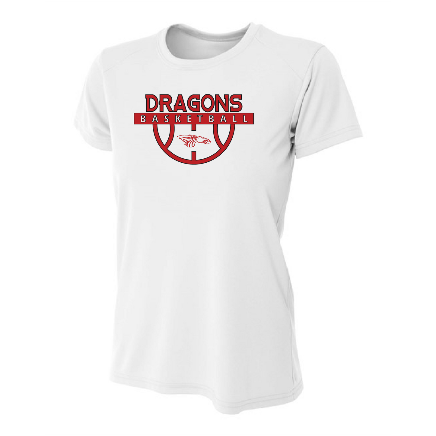 Womens S/S T-Shirt - Dragons Basketball
