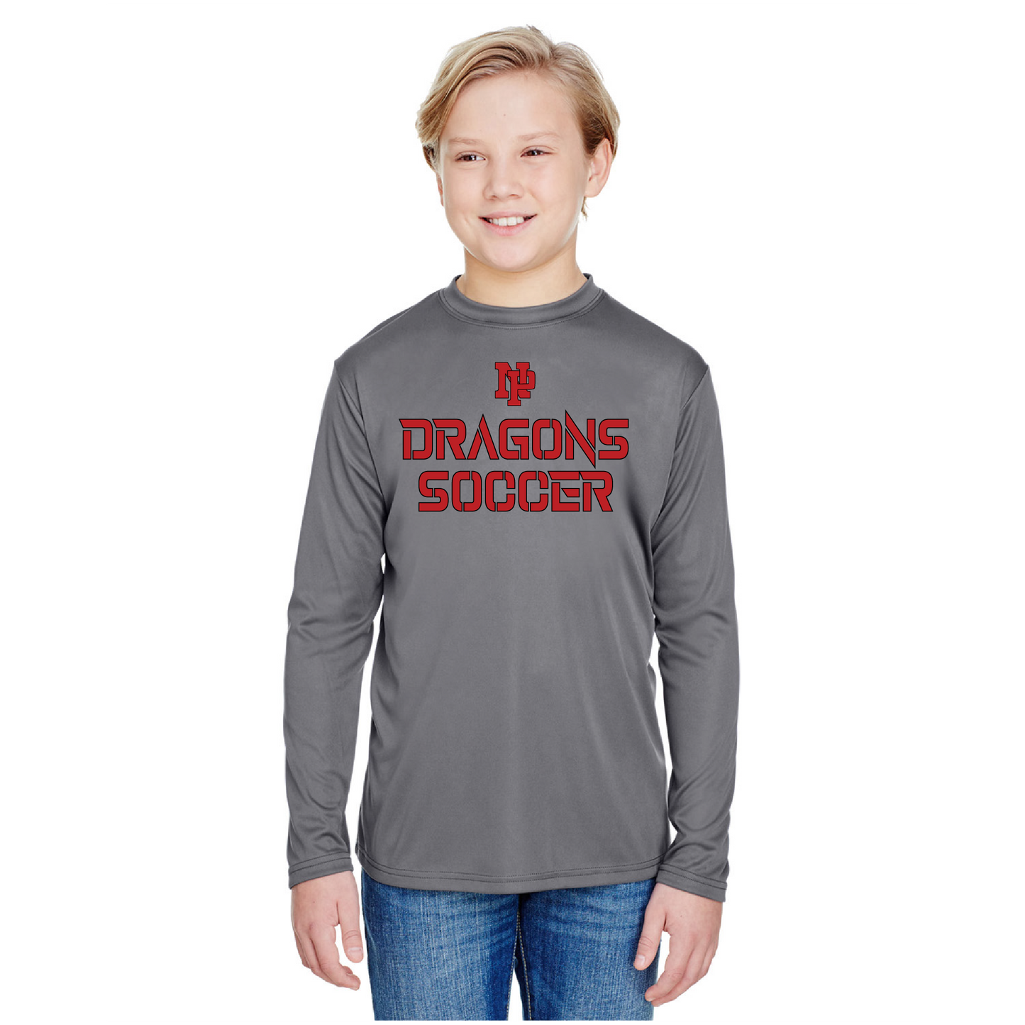 Youth Long Sleeve T-Shirt - Dragons Soccer