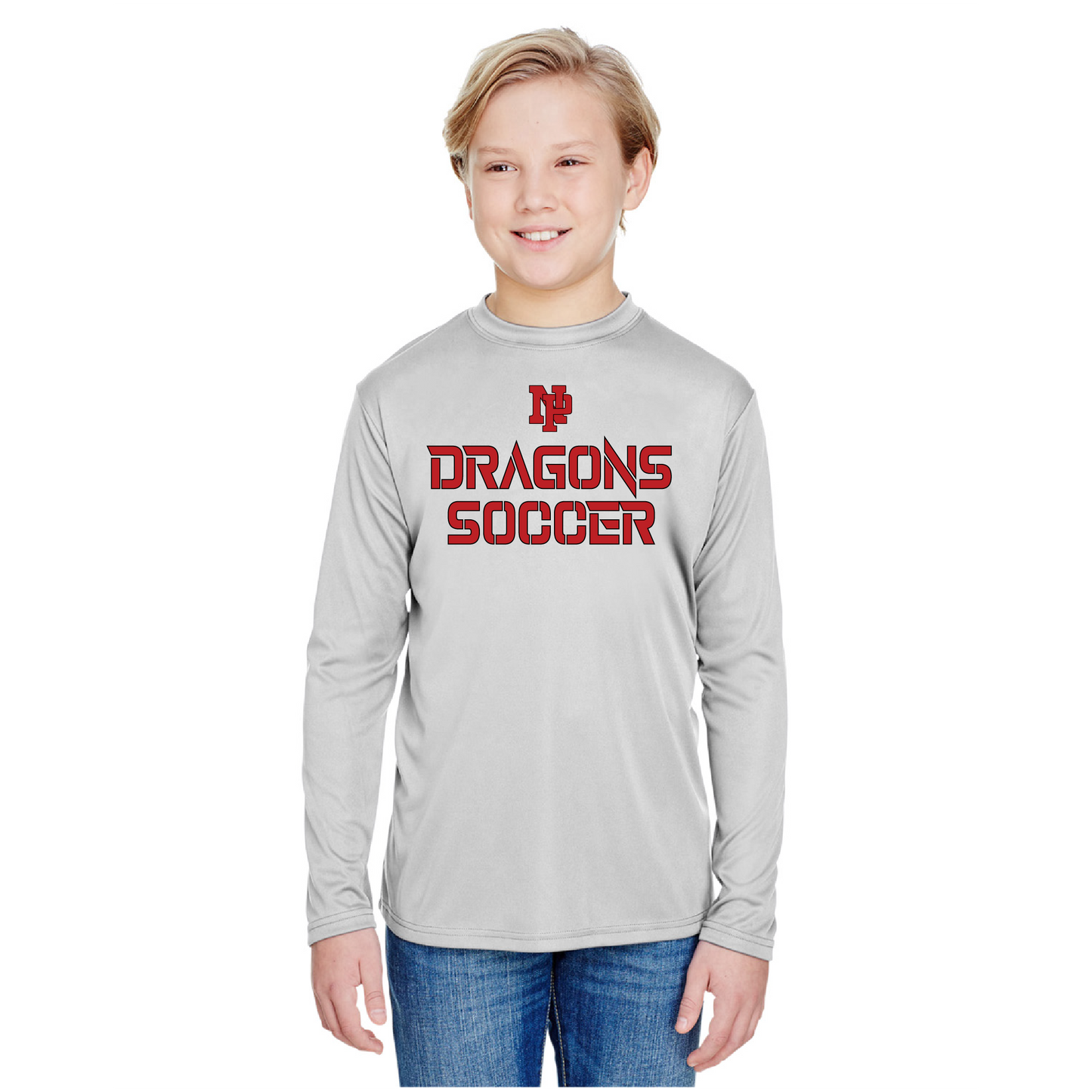 Youth Long Sleeve T-Shirt - Dragons Soccer