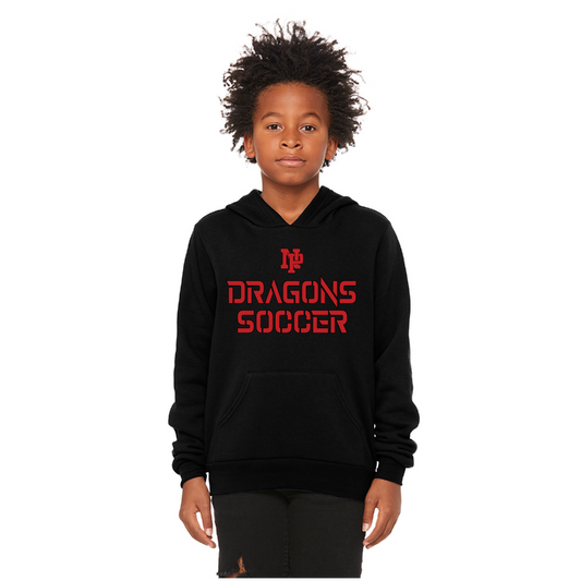Youth Unisex Sponge Fleece Hoodie - Dragons Soccer