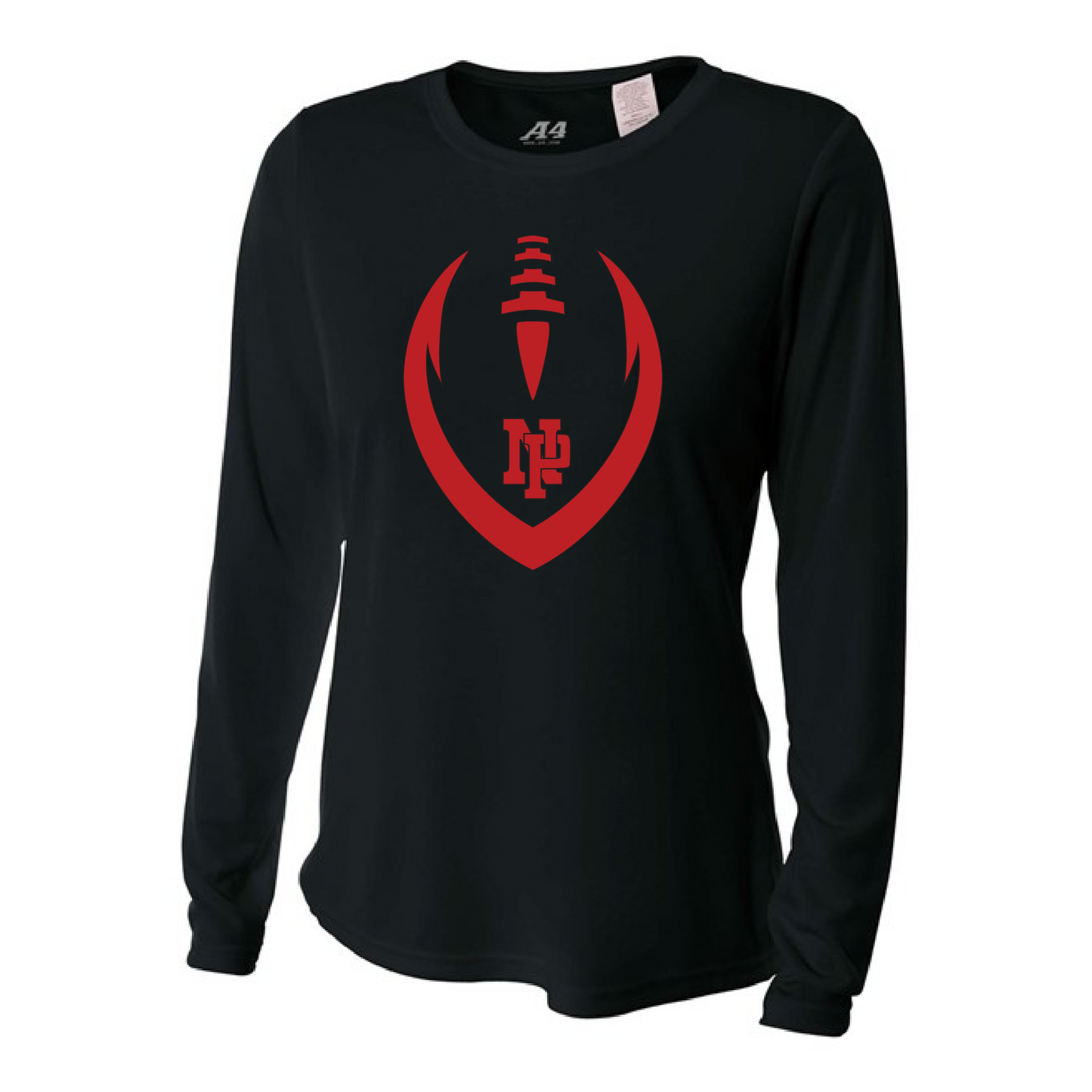 Womens L/S T-Shirt - Dragons Vertical Football